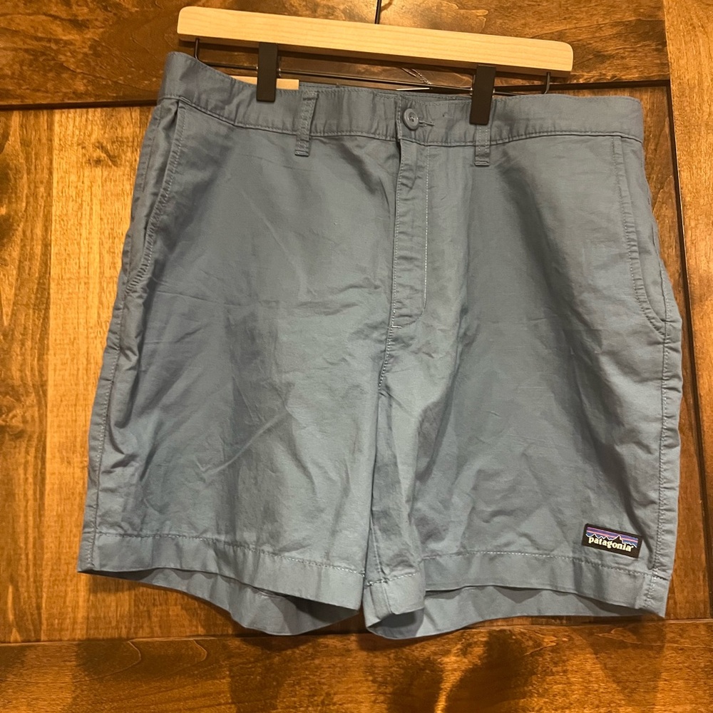 Patagonia men’s blue shorts. Size 34 with 6 inch inseam and NWT.